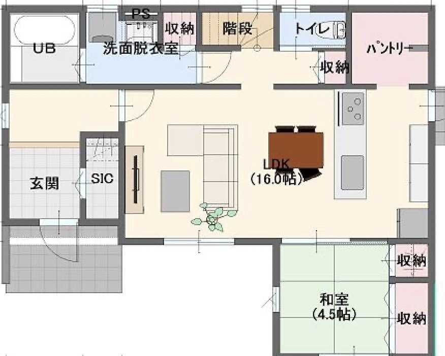 【物件番号1224】防府市 勝間２丁目 木造2階建 ４ＬＤＫ