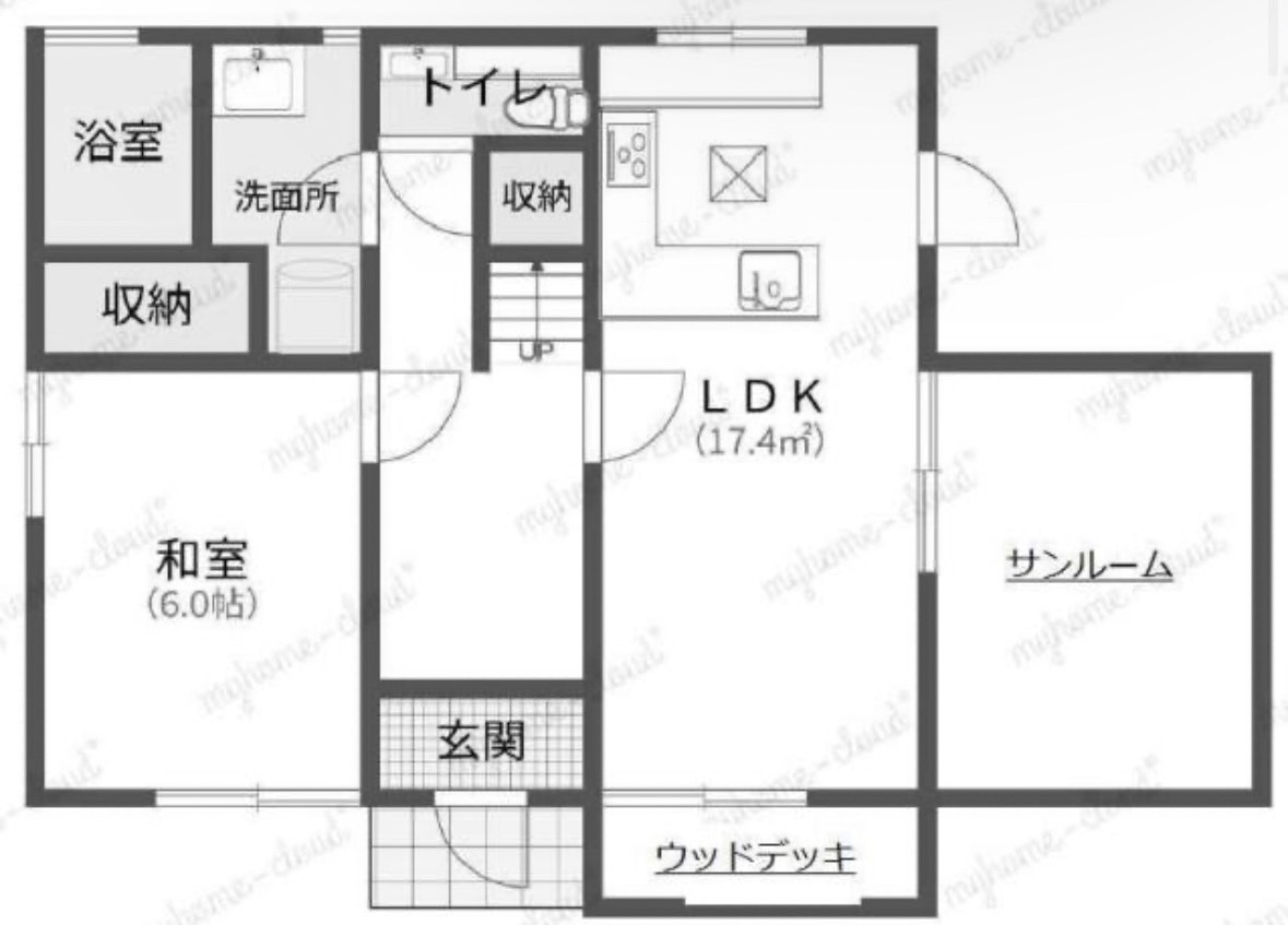 【物件番号1263】山口市桜畠・売家　4LDK＋サンルーム♪