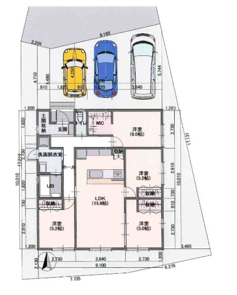 【1112】仲介手数料0円♪　山口市小郡新町　新築平屋建売